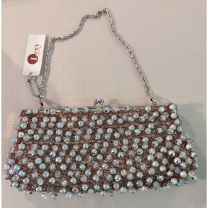 Brand New Beaded & Wire Lexy Evening Shoulder Cluch Handbag Adorable